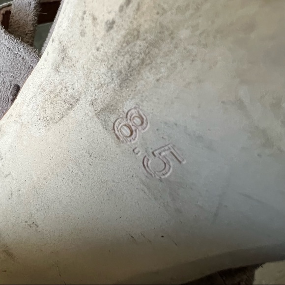 Jeffrey campbell Despina Suede Strappy Tassel Round Heel Womens Sandals Size 8.5 - Picture 7 of 8